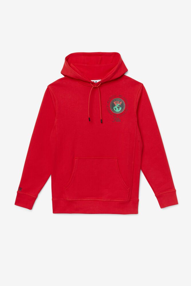 Fila Hoodie Panske Hunt Červené - EWFJB1357